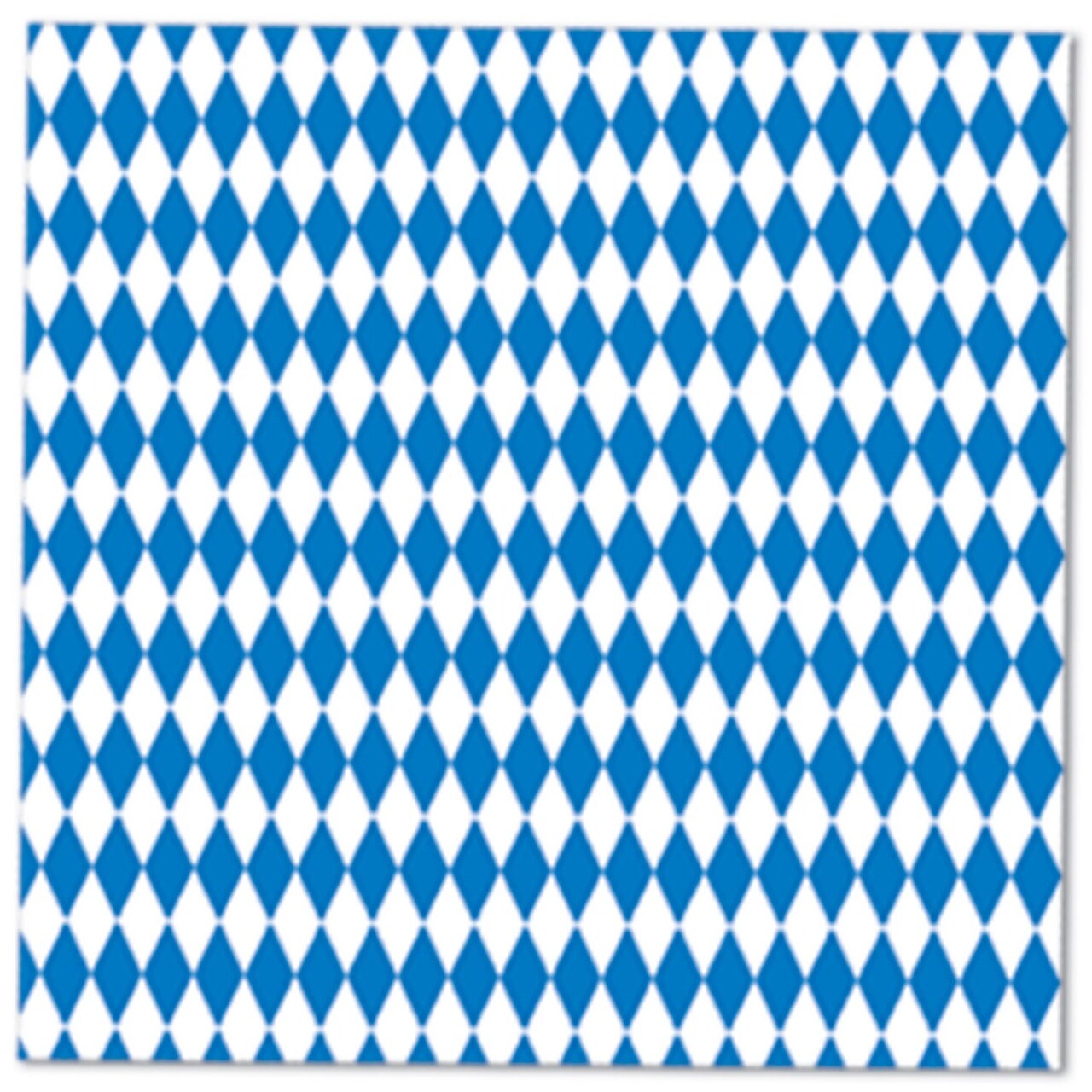 Party Central Club Pack of 192 Blue and White Oktoberfest Disposable Luncheon Party Napkins 6.5"